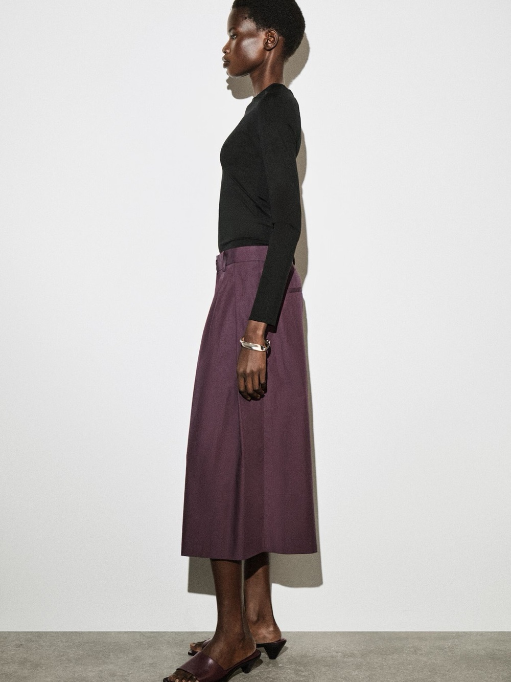 NWT (size 4) COS PLEATED COTTON PANTS - Picture 2 of 5
